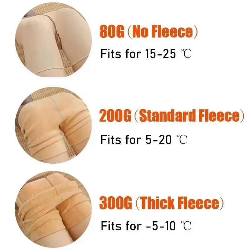 Medias Térmicas Para Mujer, Medias Gruesas Translúcidas De Lana Sexis, Pantimedias Ajustadas Térmicas Elásticas De Terciopelo Para Mujer, Mallas Cálidas Para Invierno
