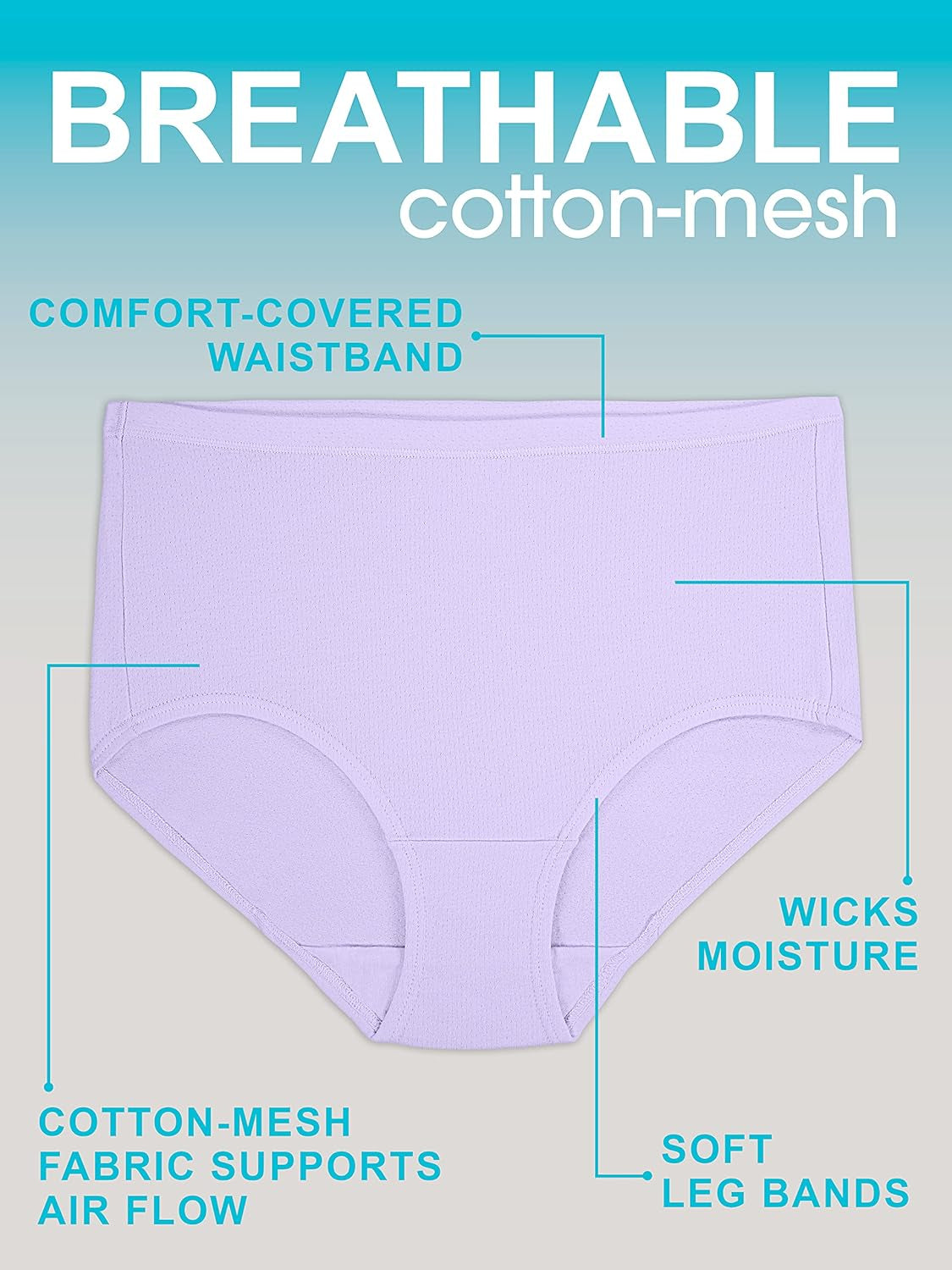 Women'S Breathable Underwear (Regular & plus Size)