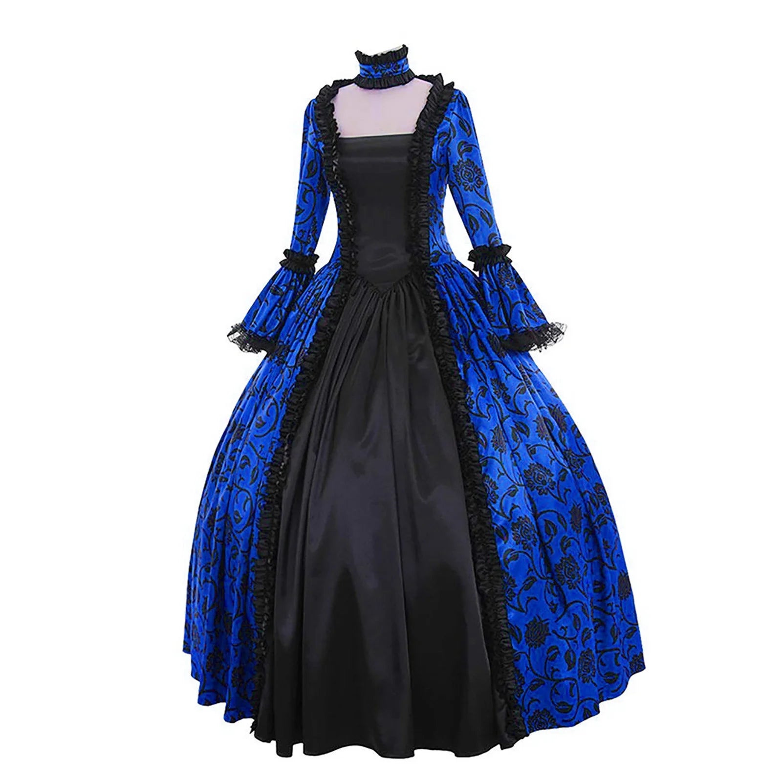 Evening Party Dress Formal Evening Dress Fall Winter Womens Dresses Retro Floral Print Ball Gowns Dress Skirt Fall Winter Gothic Retro Floral Print Ball Gowns Gowns Dress