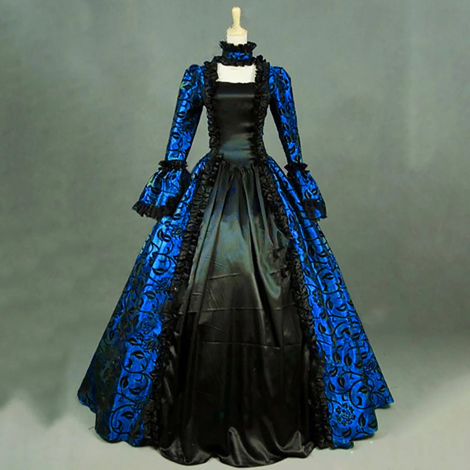 Evening Party Dress Formal Evening Dress Fall Winter Womens Dresses Retro Floral Print Ball Gowns Dress Skirt Fall Winter Gothic Retro Floral Print Ball Gowns Gowns Dress